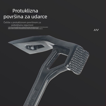 Pro-built višefunkcijski alat za vrt s adze, hoe, digging pickaxe, hammer i weeding tool
