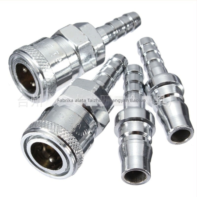 Pneumatski spojnik, C-tip brzog spoja s automatskim zaključavanjem, mlaznica 8 mm, metalno kućište, Wenxing