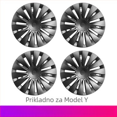 Model Y poklopac za središnji dio kotača s ravnim bridom, PC+ABS, za Model Y, WSD-XS, Jiangsu