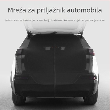 Prozirna mreža za stražnja vrata automobila – protiv komaraca, prozračna mreža visoke gustoće Ice Silk, tip za vješanje