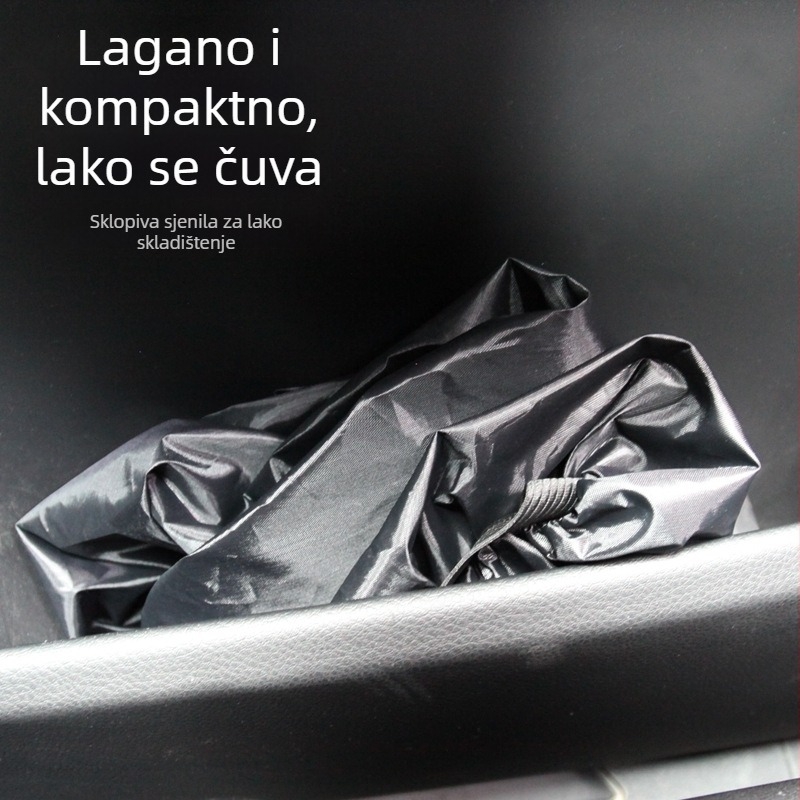 Navlaka za volan od 190T tkanine, zaštita od sunca i toplinska izolacija, univerzalna kompatibilnost, ugradnja kopčama