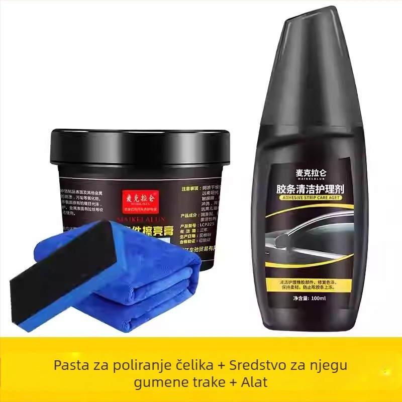 Proizvod za uklanjanje hrđe s logotipa automobila na kromiranim površinama – popravak oksidacije, čišćenje za obnovu