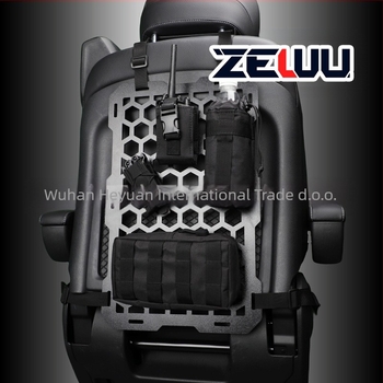 MOLLE šestougaoni panel za vješanje na automobilsku sjedalu, plastični, vodootporni i otporni na naprezanje, universalna kompatibilnost