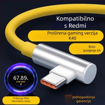 USB-C kabel brzog punjenja, 120W, duljina 1–2 m, TPE, kompatibilan Redmi K50 Extreme Edition, K60, K70 Pro i Xiaomi 13/14