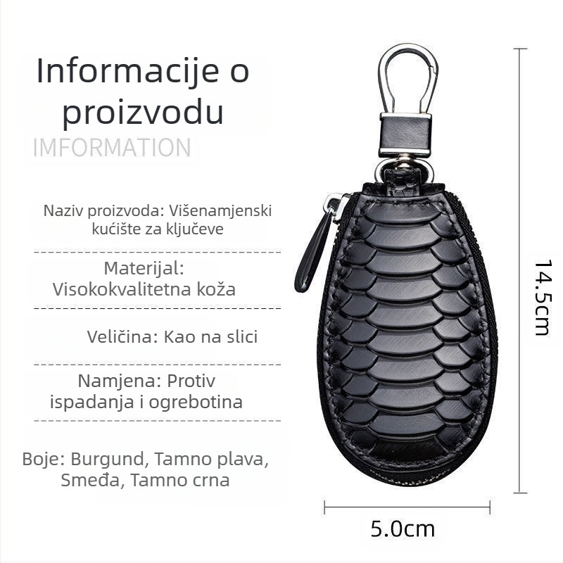Torba za ključeve - neutralan dizajn; materijal: Drugi; uzorak: Drugi; stil: Poslovni elitni; svakodnevna upotreba.
