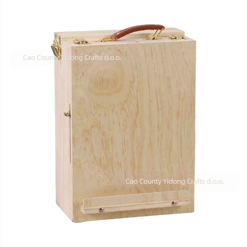 Drveni stolni stalak za slikanje s pregradama i bez poklopca, moderan minimalistički stil