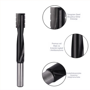 Frez za drvo, Clearing Knife serija, za otvaranje rupa za brave na vratima, uklanjanje oštrih i lomljenje čipova, pogodna za različite strojeve