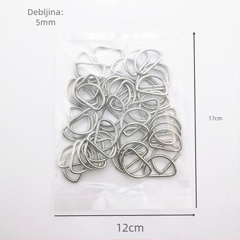 Set od 50 metalnih D kopči u polukružnom obliku za traperice – Fruit