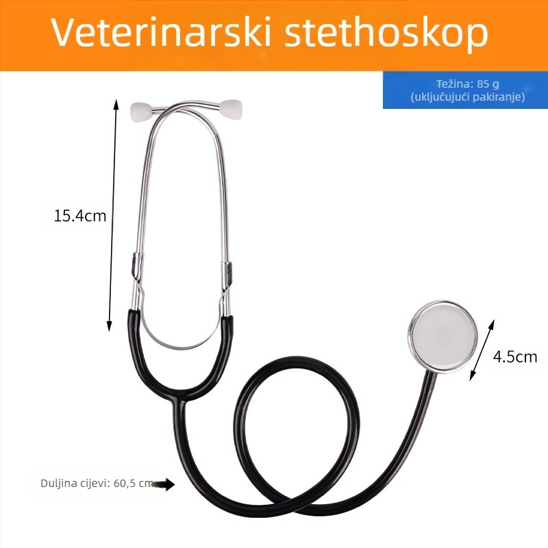 Dvostruki stetoskop za uzgoj životinja – oprema za uzgoj; svinje, krave i ovce; industrija stočarstva; jamstvo kvalitete.