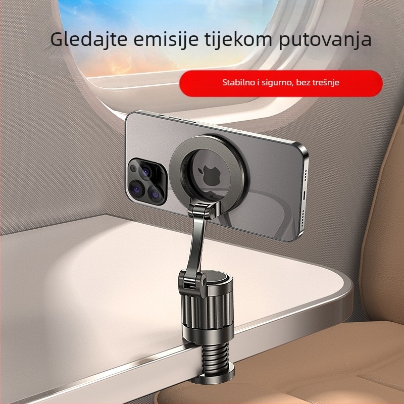 Držač za telefon na stolu, prenosni za putovanja, sklopni, magnetski, od legure