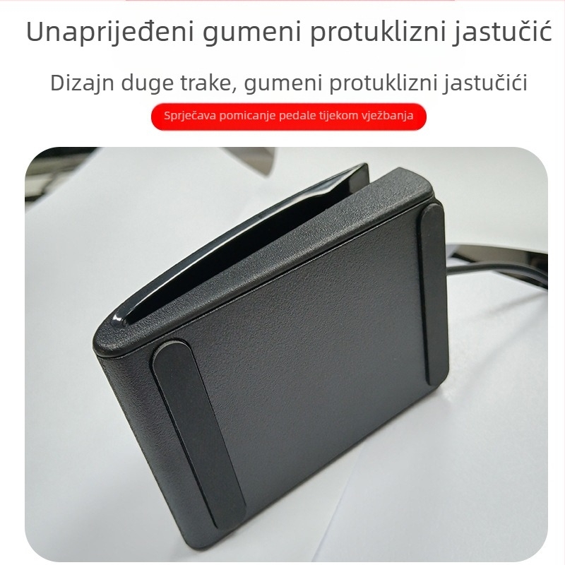 Dvostruki bubnjarski pedal za elektronički bubnjarski set, model J-04, ABS materijal, 3,5 mm sučelje, 50 000 ciklusa