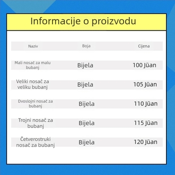 Zadnja rama za marševski snare bubanj — aluminijska legura — model xjgbj — marka Peng Yu — dodaci za zapadne perkusijske instrumente