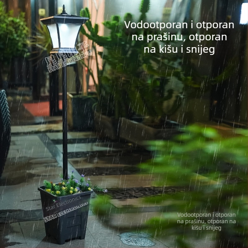 Solarna vrtna svjetiljka s induktivnim prekidačem, radno vrijeme 6–12 sati, solarno napajanje, model XX-20C220P