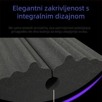 Jastučić za bubnjeve s tlmičem od pjene – zvukopropusni jastučić za podne bubnjeve