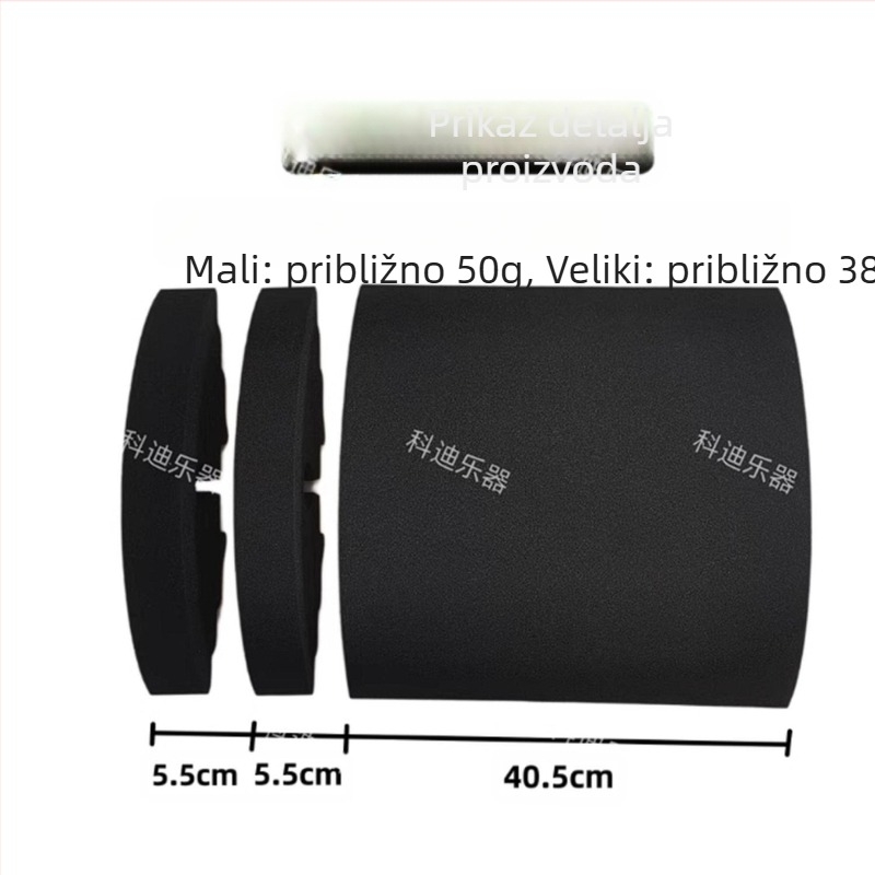 Jastučić za bubnjeve s tlmičem od pjene – zvukopropusni jastučić za podne bubnjeve