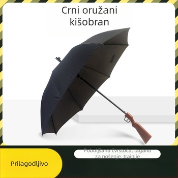 98K Pištoljni Kišobran, 8 Rebra, Automatsko Otvaranje, Duga Drška, Materijal 190T