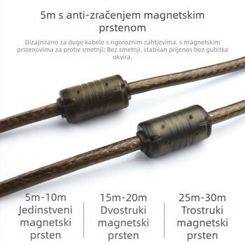 USB 2.0 produžni kabel HS8836A, bakreni vodič, USB sučelje, adapter kabel, 5–30 m