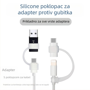 Silikonska zaštitna kućišta protiv gubitka za Type-C pretvarač s narukvicom, model 08