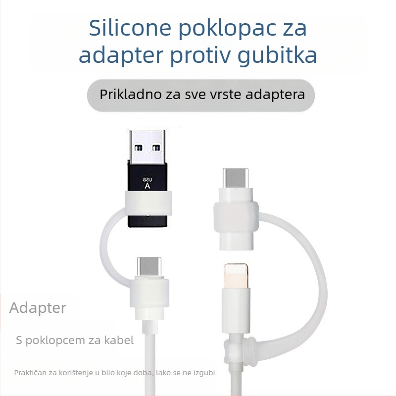 Silikonska zaštitna kućišta protiv gubitka za Type-C pretvarač s narukvicom, model 08