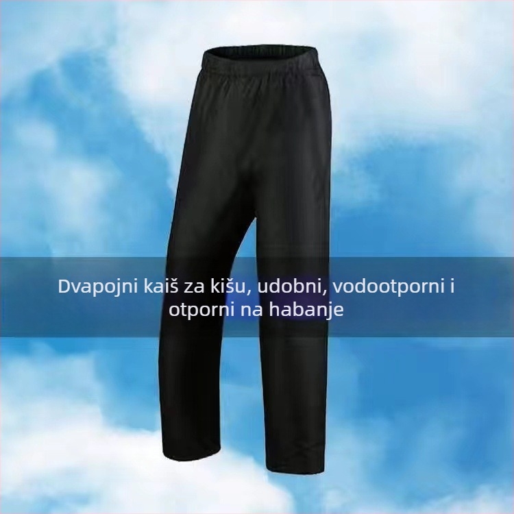 Odrasli kišni pončo u jednom komadu, vodootporan i prozračan, pongee tkanina s PU ljepilom, debljina 0,24 mm, težina 0,43 kg
