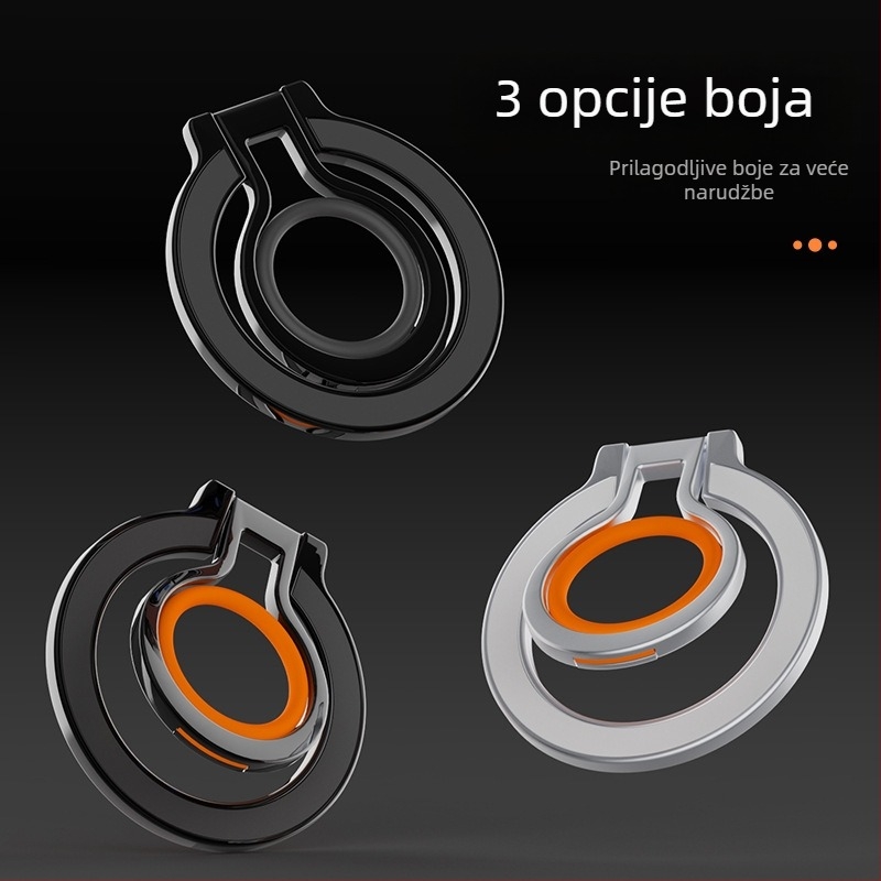 MagSafe magnetski držač za telefon s prstenom od cinka – sklopivi magnetski stolni držač – univerzalni