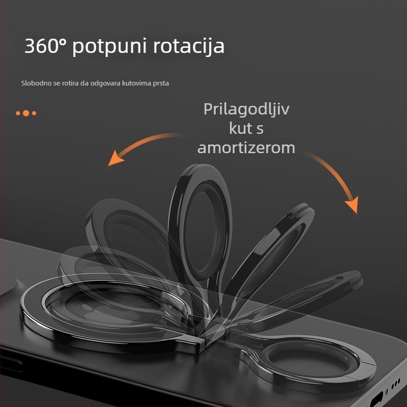 MagSafe magnetski držač za telefon s prstenom od cinka – sklopivi magnetski stolni držač – univerzalni