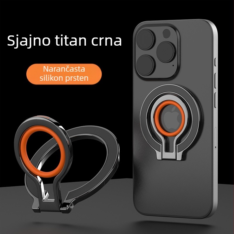 MagSafe magnetski držač za telefon s prstenom od cinka – sklopivi magnetski stolni držač – univerzalni