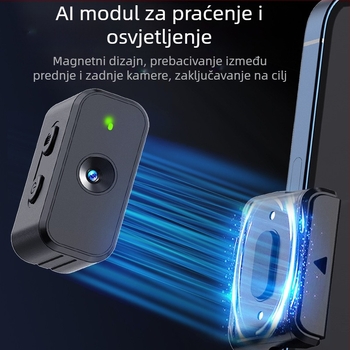 M02 stabilizator za telefon, 3-osni gimbal, ručni stabilizator s odvojivim daljinskim upravljačem, rasvjeta za dopunu, AI kamera