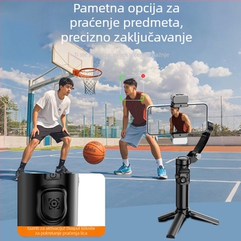 M02 stabilizator za telefon, 3-osni gimbal, ručni stabilizator s odvojivim daljinskim upravljačem, rasvjeta za dopunu, AI kamera