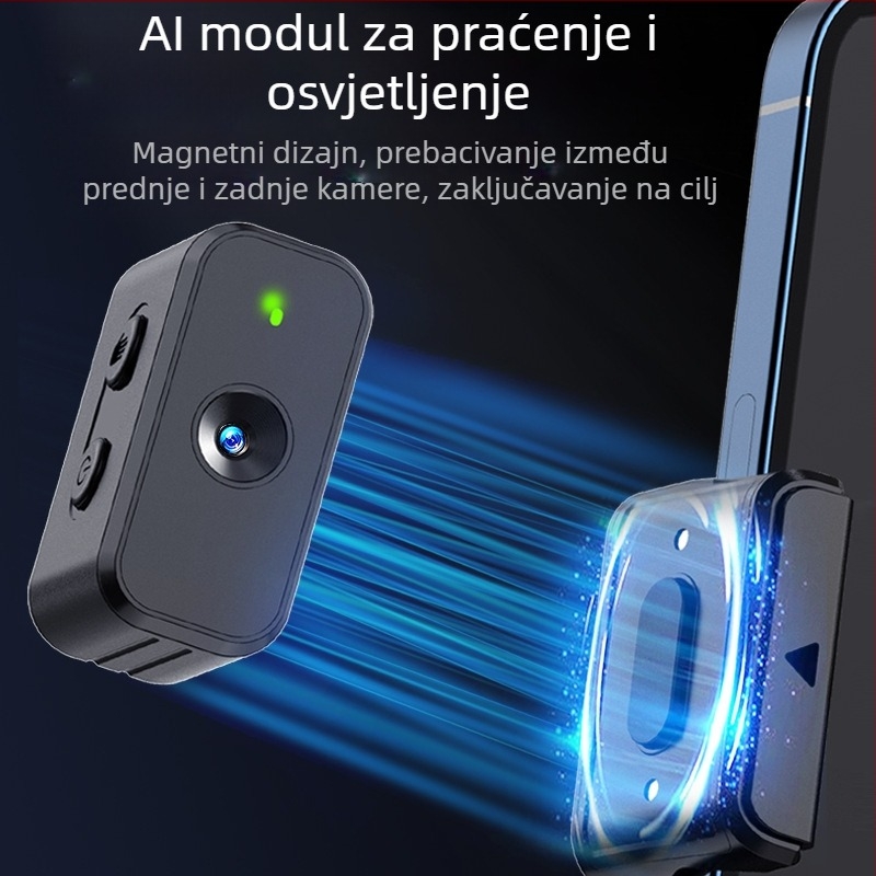 M02 stabilizator za telefon, 3-osni gimbal, ručni stabilizator s odvojivim daljinskim upravljačem, rasvjeta za dopunu, AI kamera