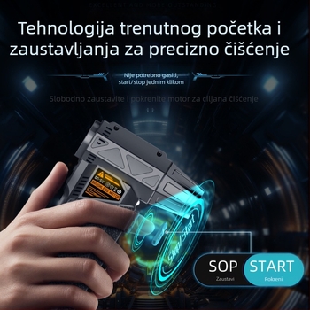 Ručni USB ventilator za kampiranje s funkcijom puhavanja prašine i usisavanja, brushless motor, neprekidna regulacija brzine, ugrađena baterija 4000–6000 mAh