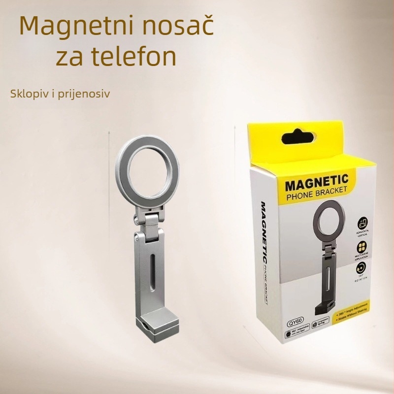 Stolni držač za telefon – univerzalan, plastičan, sklopivi, rotirajući, prijenosan za putovanja