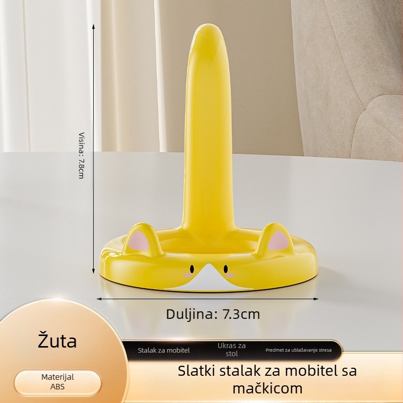 Držač telefona za stolno ili uredu s motivom mačke, lazy stand, ABS materijal, kreativan stil
