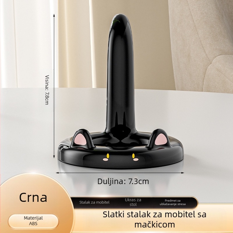 Držač telefona za stolno ili uredu s motivom mačke, lazy stand, ABS materijal, kreativan stil