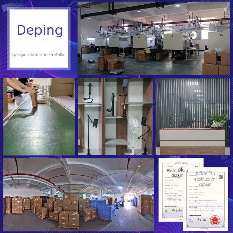 Držač za nadzorno snimanje za pametne telefone — univerzalan, magnetski držač za prijenos uživo; materijal: ABS + aluminijska legura + silikon; kompatibilan s držačem za kameru na mobitelu