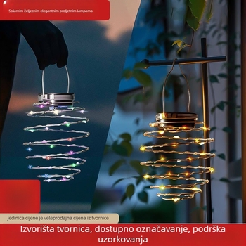 Solarni fenjer od kovanog željeza u obliku ananasa za vrt – LED vanjska rasvjeta IP65