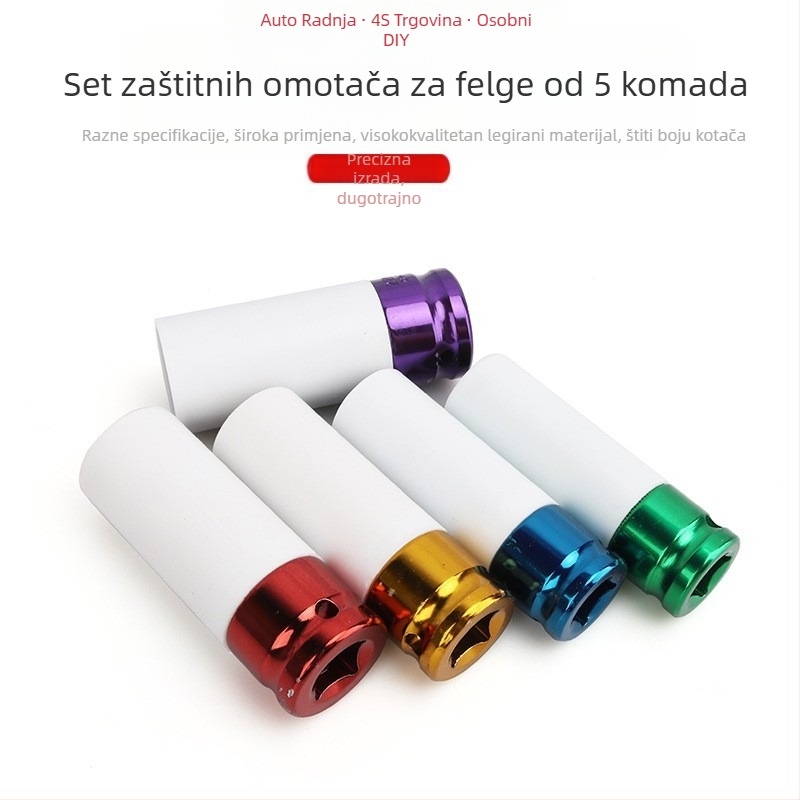 Produžni zaštitni rukav za gume za pneumatski odvijač s zaštitnim kućištem za vijke na gumama