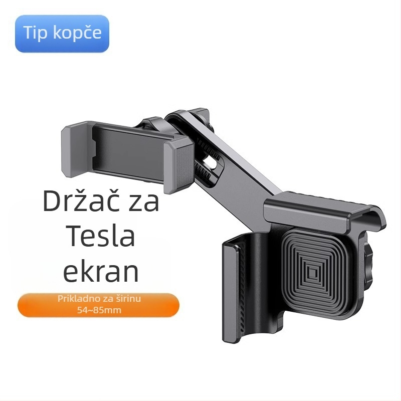 Tesla Model Y magnetski držač za telefon u automobilu s plutajućim zaslonom, snap-on montaža, 10W bežično punjenje