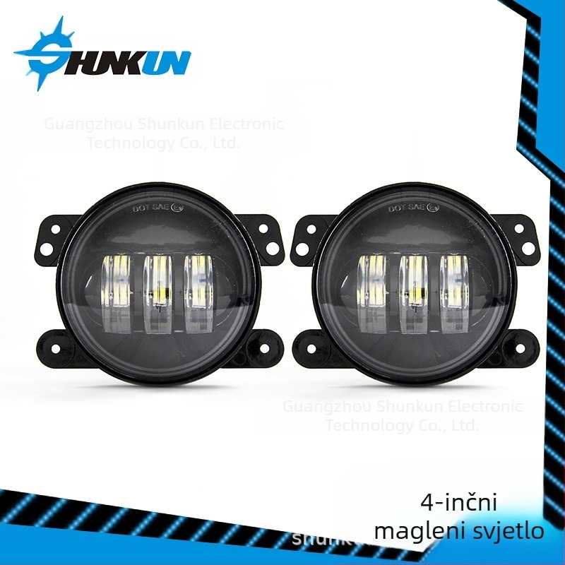 LED svjetlo za maglu za Jeep Wrangler — 30W, 9-32V, IP67, kompatibilno s Wrangler
