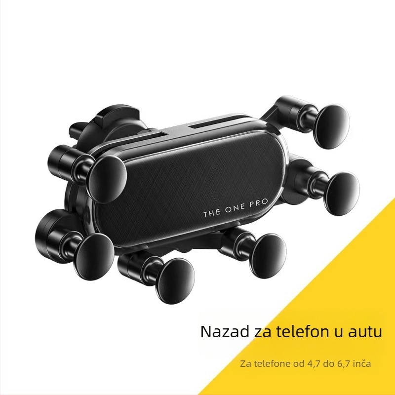Držač za telefon u automobilu za ventilaciju zraka sa šestotočnim gravitacijskim povlačnim mehanizmom