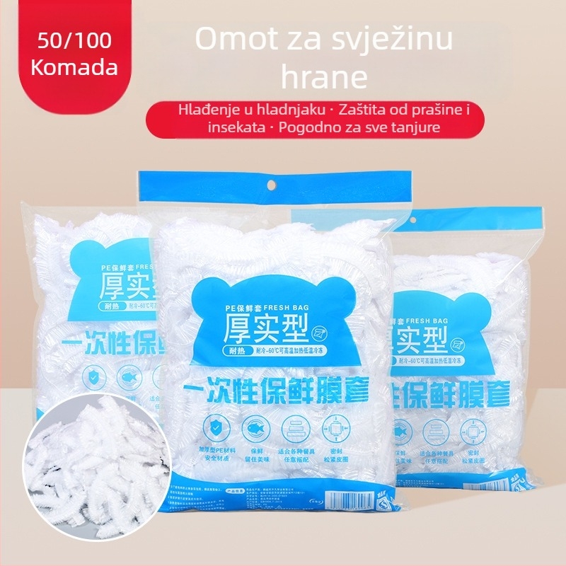 Plastični poklopac za foliju, set 12+ komada, 150 g, kućna uporaba