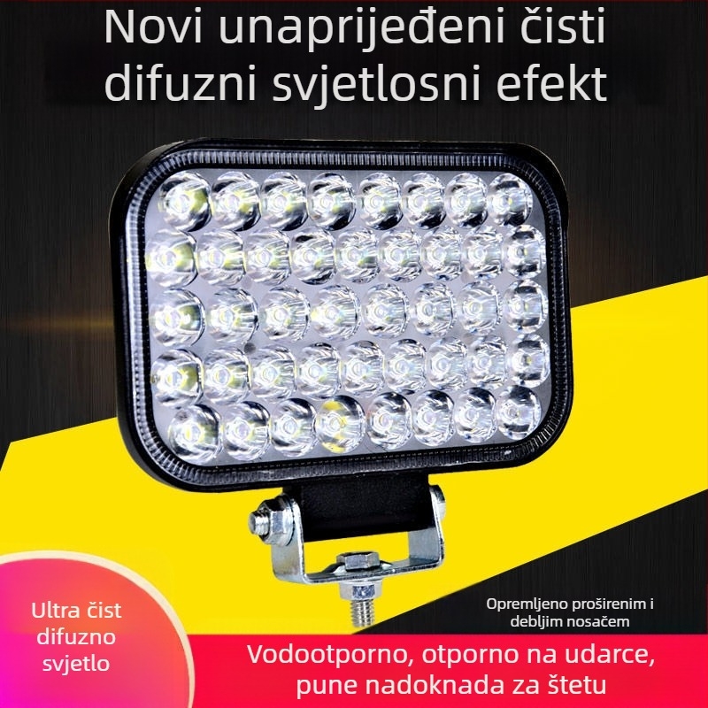 LED reflektor za vozila - 3W izvor svjetla, kućište od lijevanog aluminija, PC poklopac, vodootporan, pogodan za automobile, kamione, električna vozila i tricikle