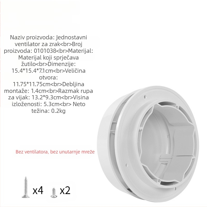 Poklop za krovni ventil RV s gljivastom glavom; kompatibilan s RV-om i karavanom; bez prilagodbe obrade