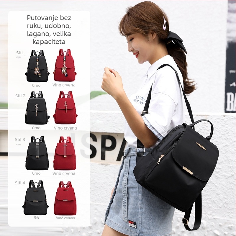Ženski ruksak od Oxford platna, protiv krađe, vodootporan, velik kapacitet