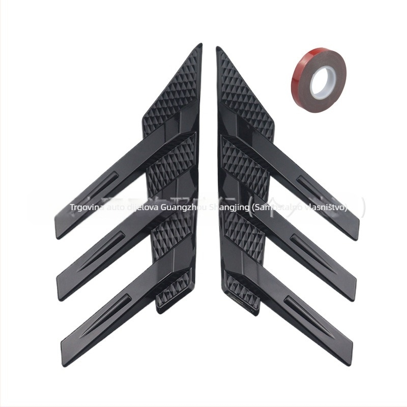 SDJ univerzalni bočni stražnji spojler za stražnje staklo, ukrasne naljepnice od karbonskih vlakana