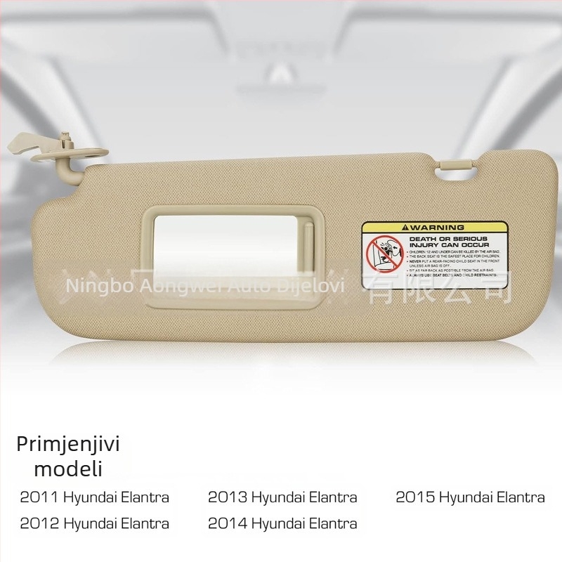 Angway PVC auto vizir za Hyundai Elantra 2011-2015, ugrađena instalacija, jednostavan stil