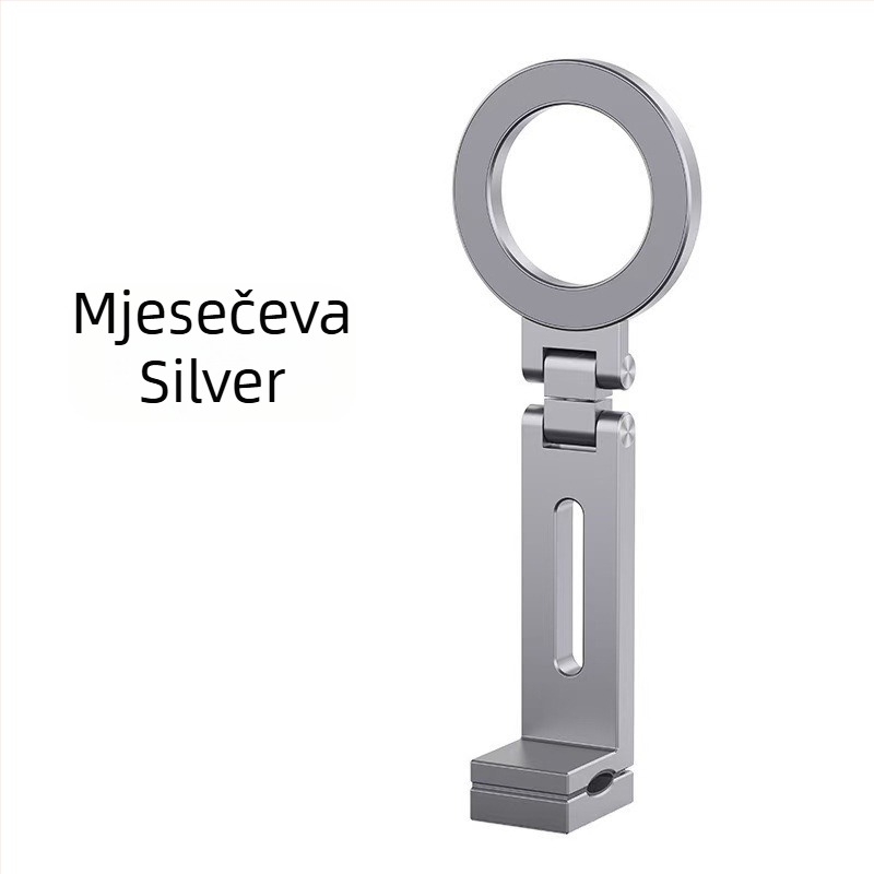 Stolna držač za telefon - aluminijska legura, magnetsko sklopiva, podesiva, prijenosna