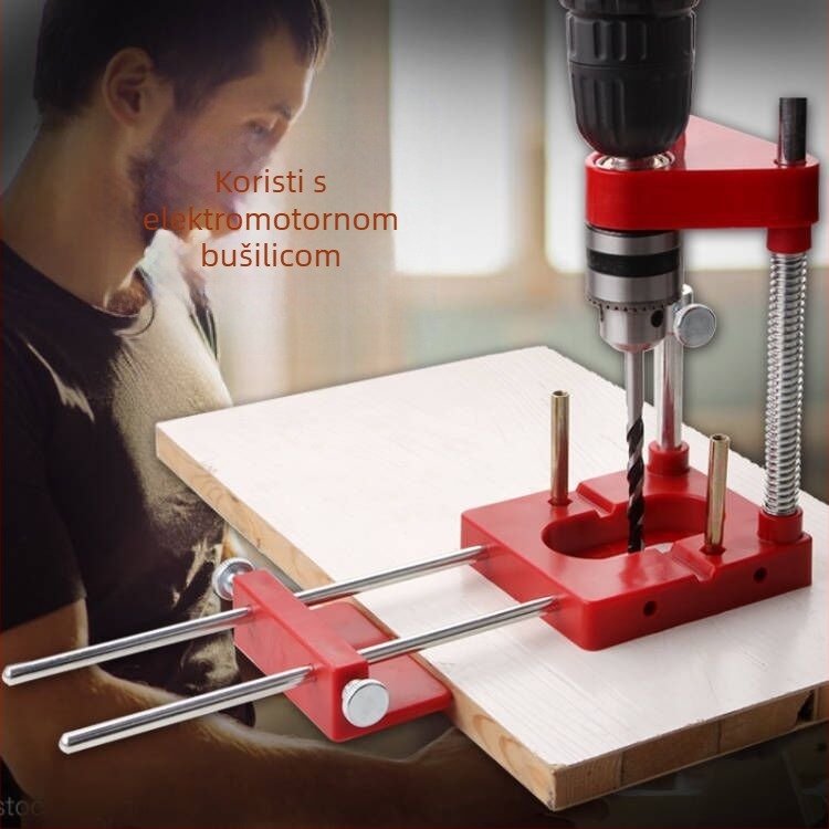 Woodpeckers prijenosni bušački lokator – precizan stolarski lokator, konstrukcija od metala i tehničke plastike, za kućnu uporabu