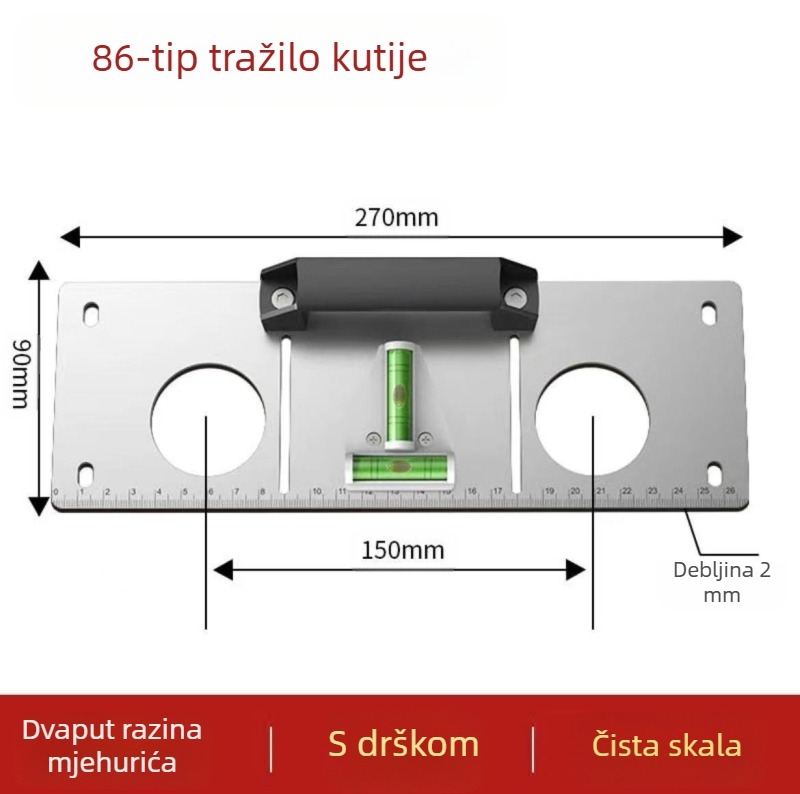 Električni dierovač otvora s šiljastom glavom i ručkom od čelika 40
