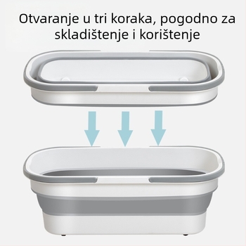 Kanta za mop od silikona, sklopiva, za vanjsko pranje automobila, nosivost iznad 10 kg